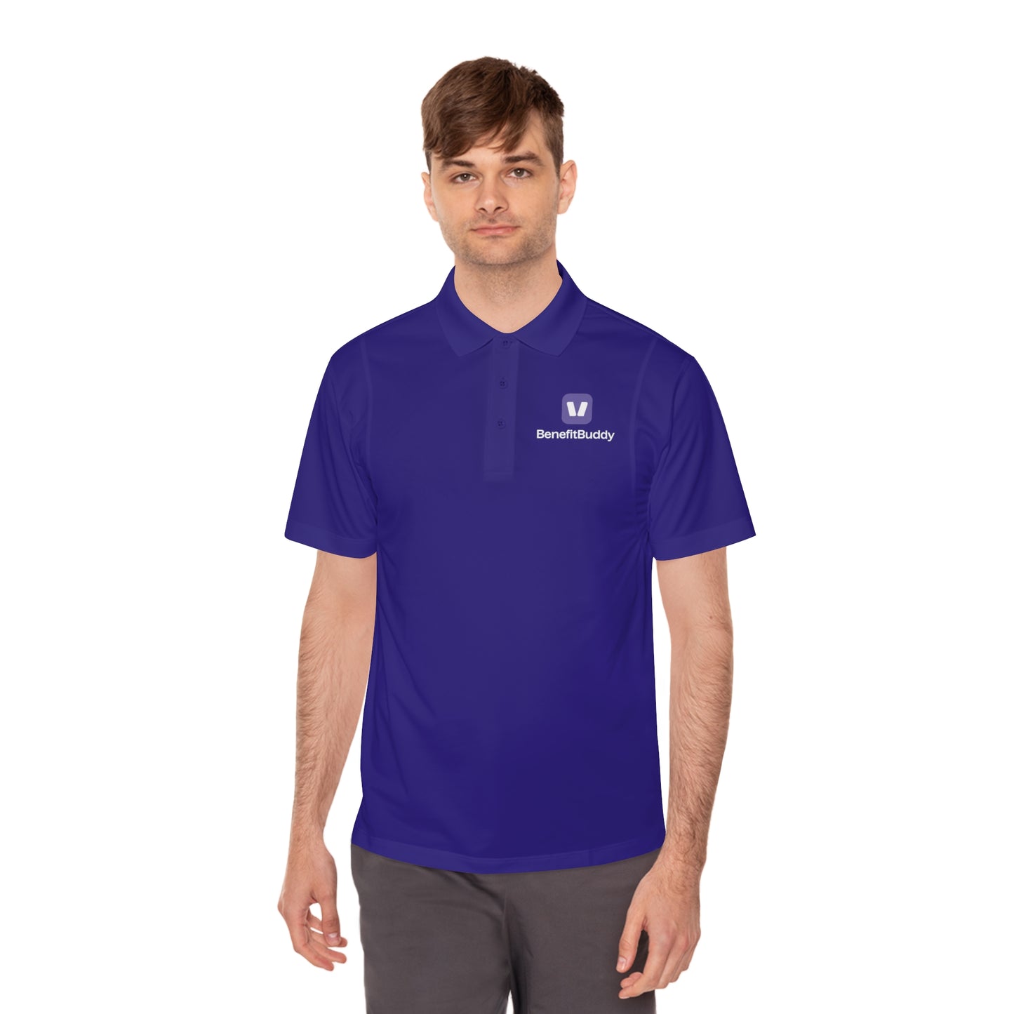 BenefitBuddy Men's Sport Polo Shirt purple