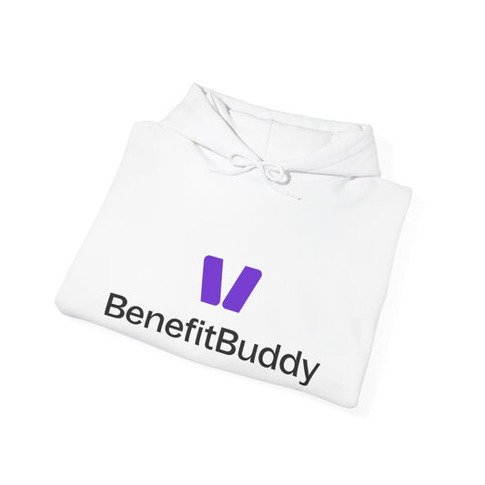 Cozy Unisex Hoodie with BenefitBuddy Design, Casual Sweatshirt for Everyday Wear, Great Gift for Friends, Comfortable Layering, [...]