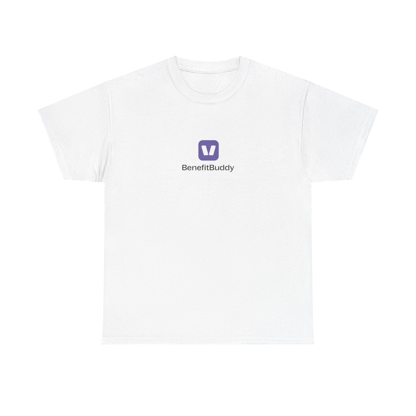 BenefitBuddy Unisex Heavy Cotton Tee white