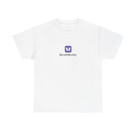 BenefitBuddy Unisex Heavy Cotton Tee white